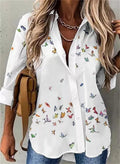 Blusa de manga longa com estampa