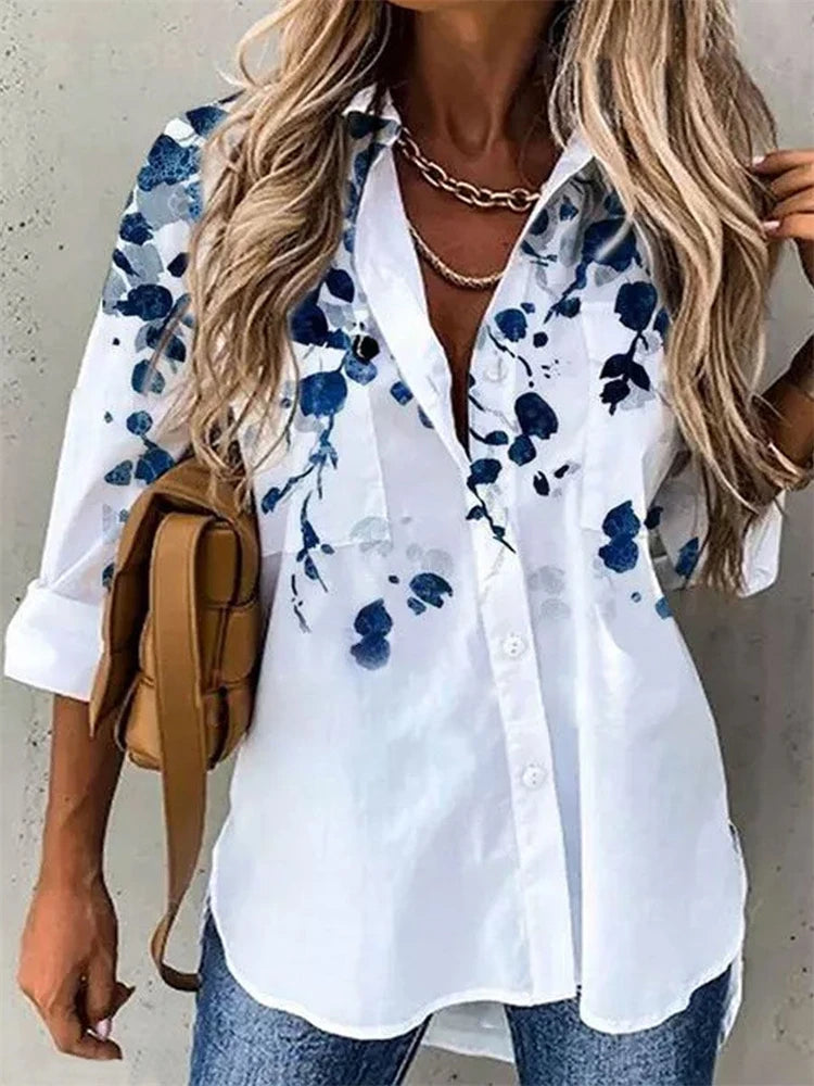 Blusa de manga longa com estampa