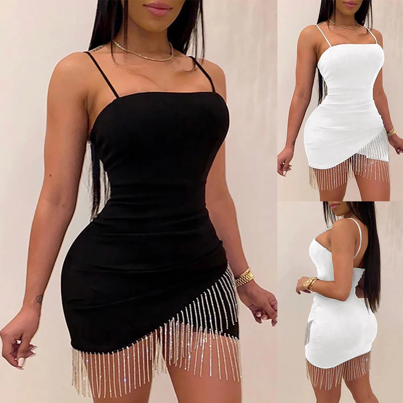 Vestido Curto Sexy com bainha