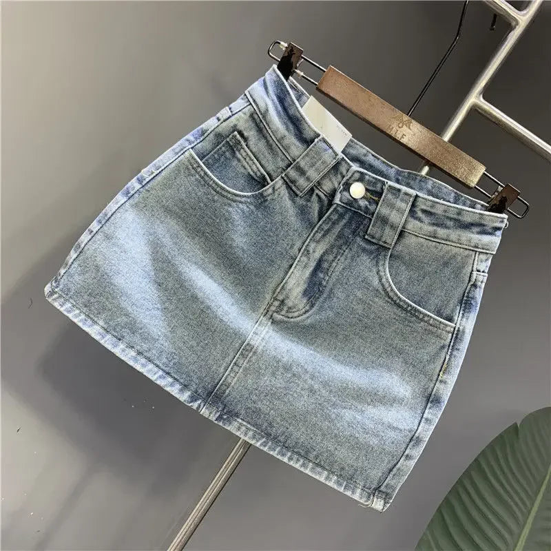 Mini saia jeans