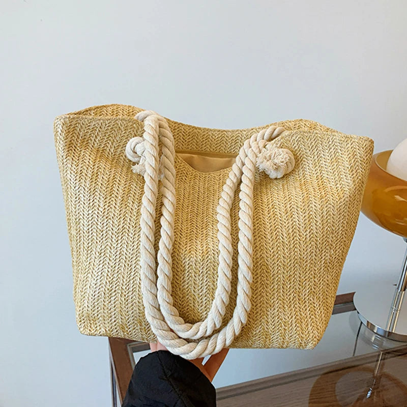 Bolsa de ombro estilo praiano