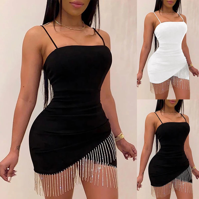 Vestido Curto Sexy com bainha