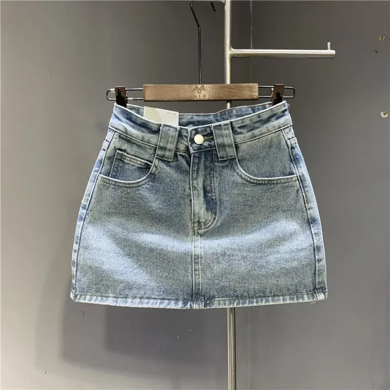 Mini saia jeans