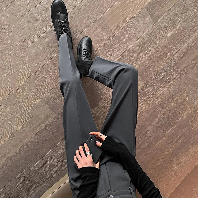 Calça elegante e formal com cintura alta