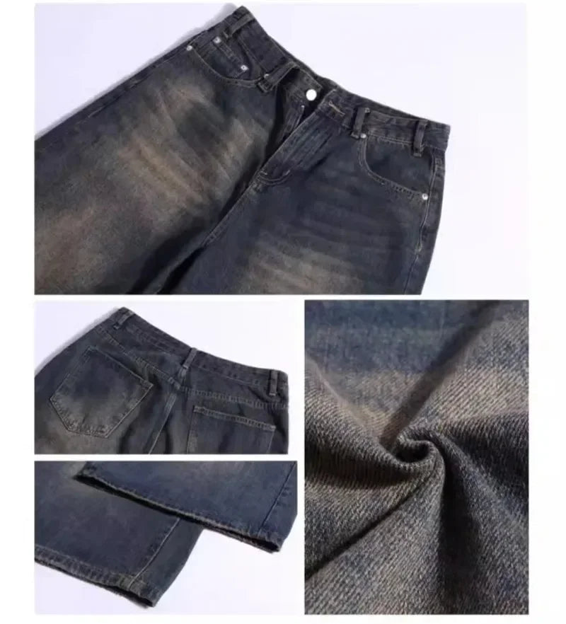 Bermuda jeans larga